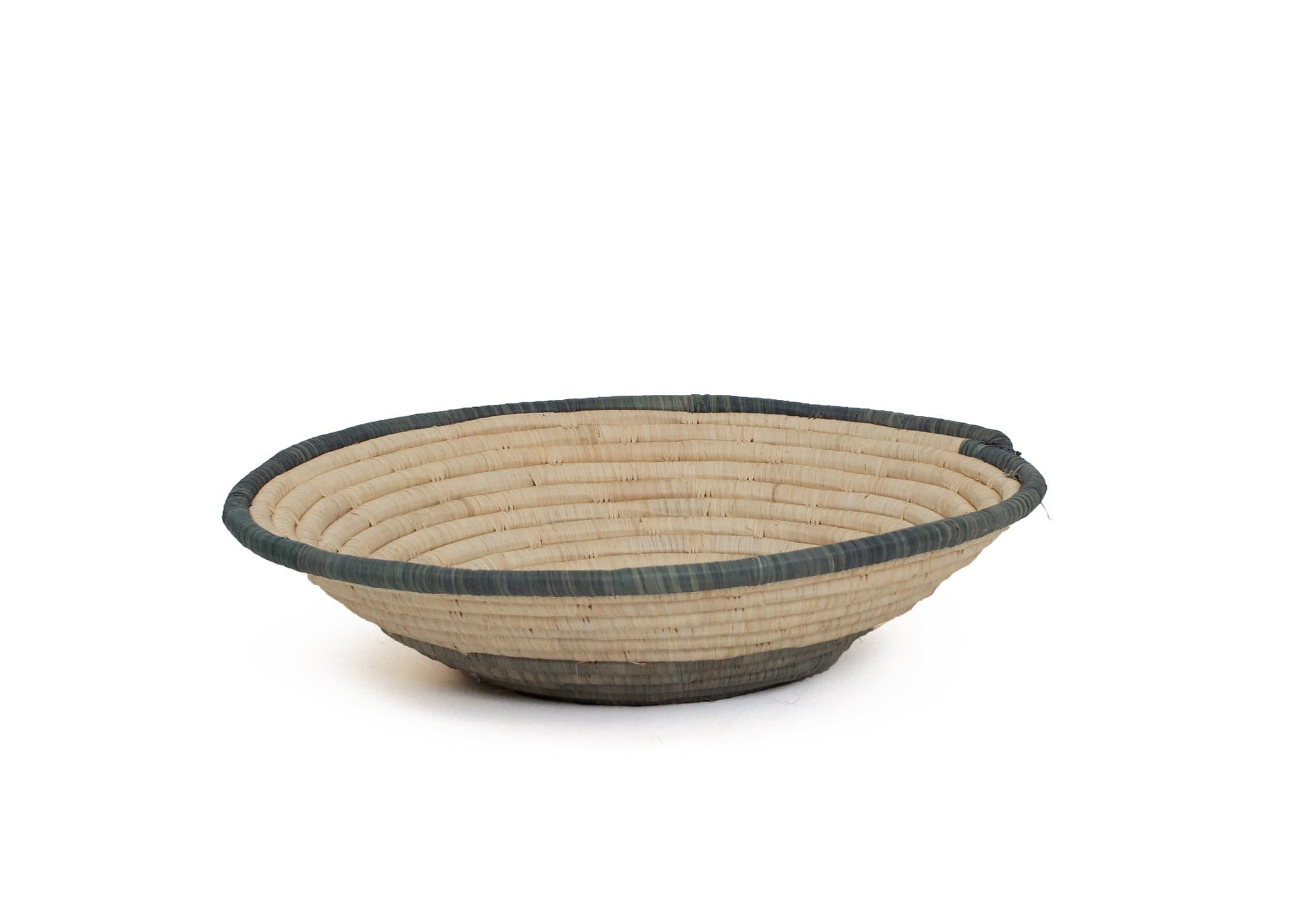 Raffia Bowl Opal Gray Geo XL