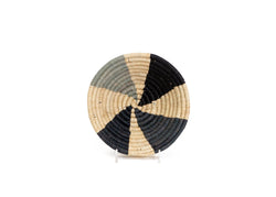 Raffia Bowl Opal Gray Wheel Small