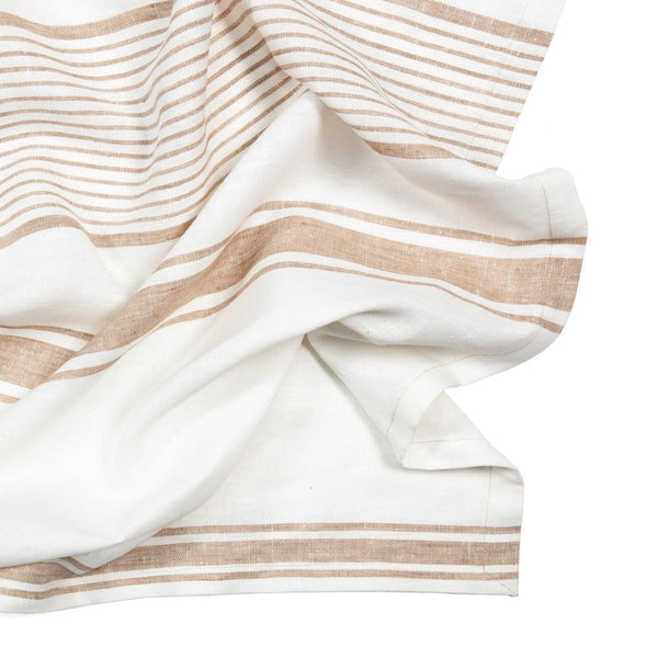 Tablecloth white striped