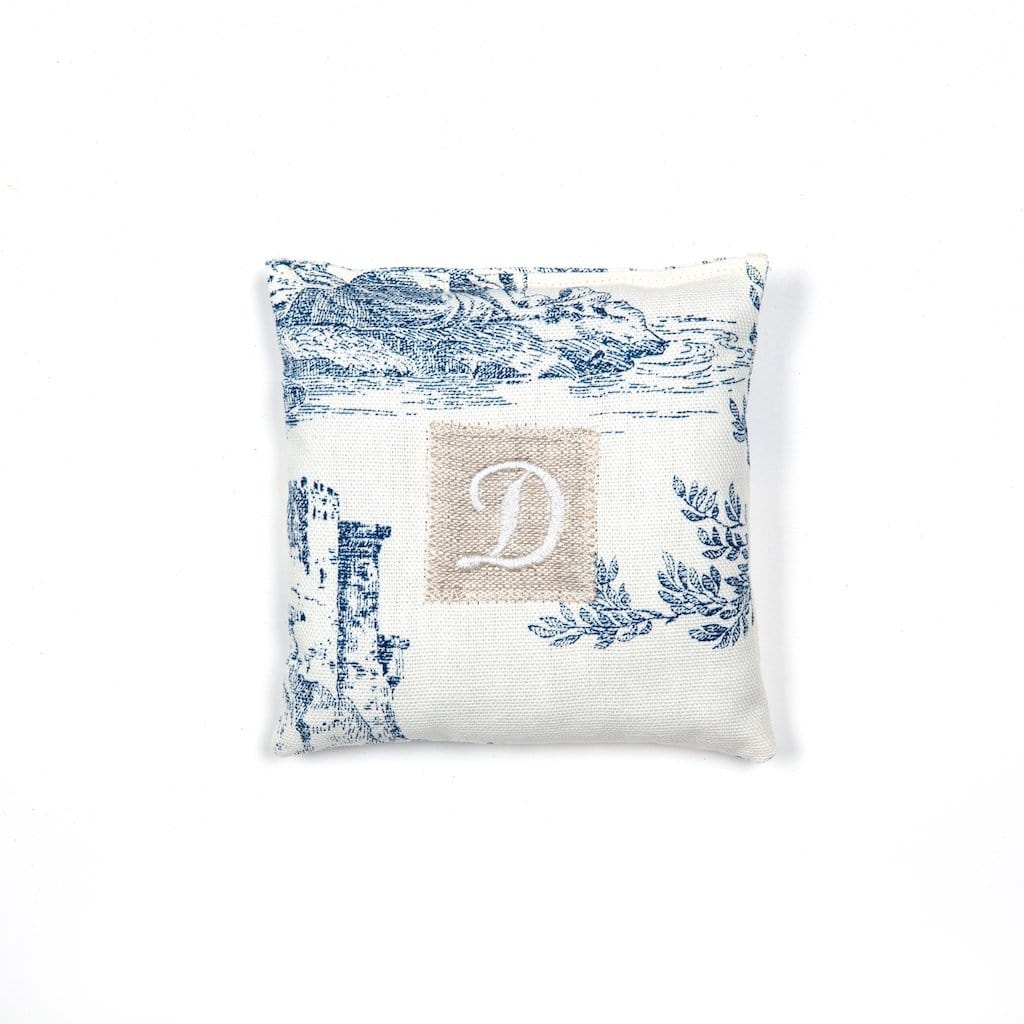 Lavender Bag "Toile de Jouy" with Initial