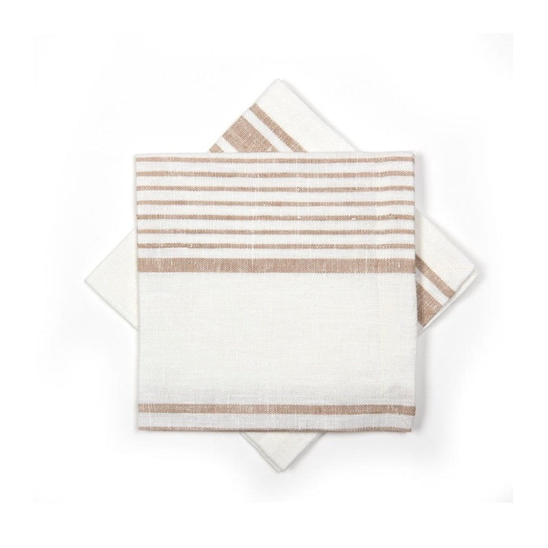 Napkins with stripes Set of 6