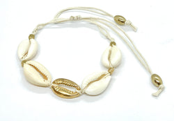 Bracelets with cowrie shells