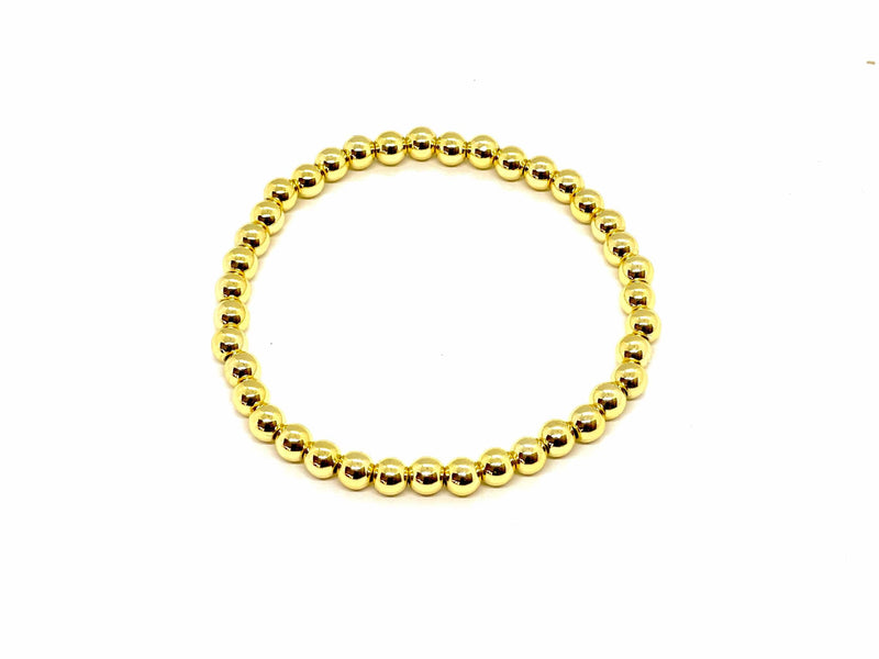 Bracelet golden beads