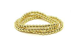 Bracelet golden beads
