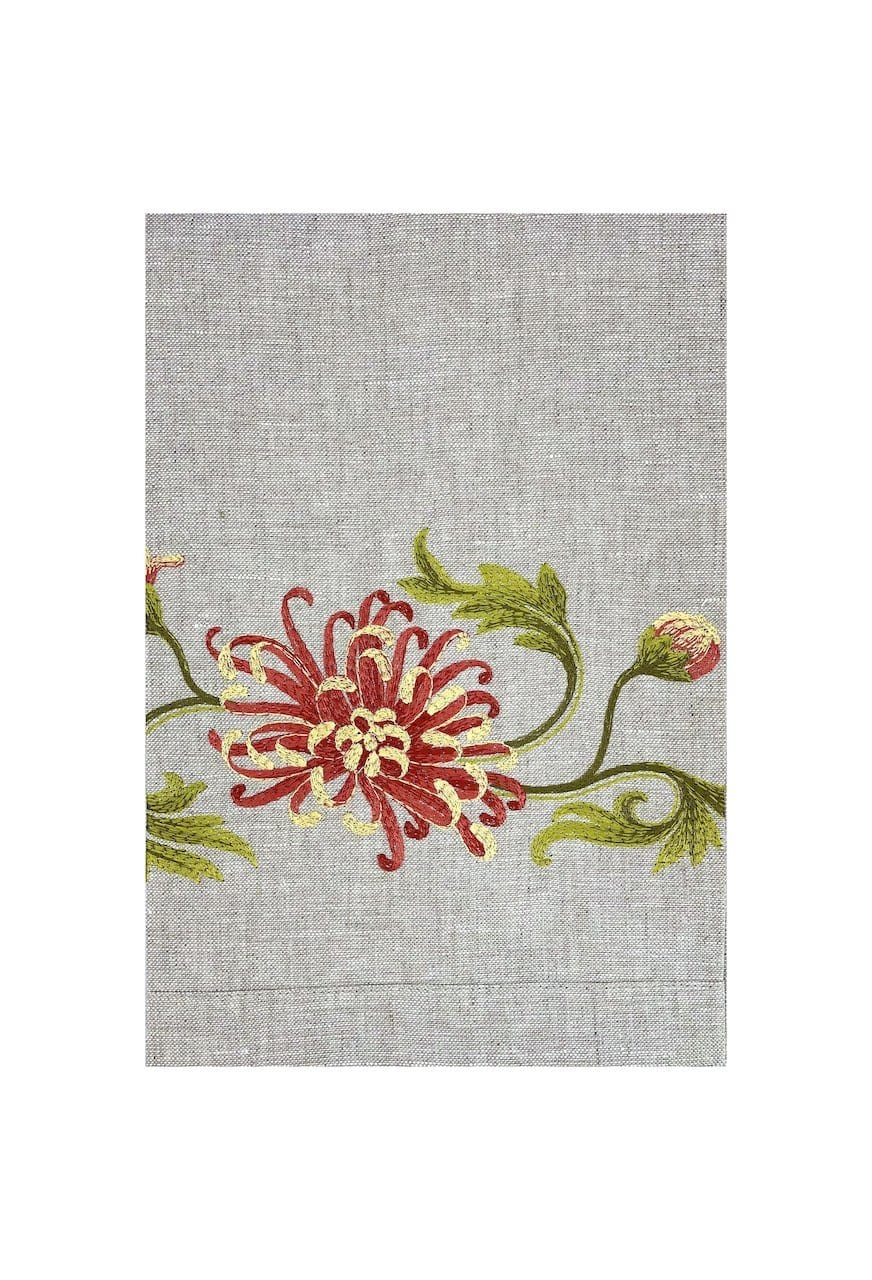 Guest Towels with embroidered Flowers