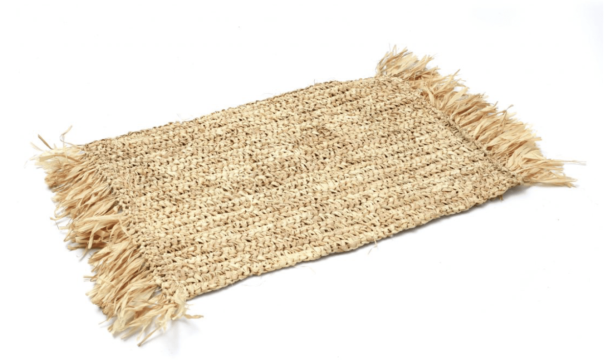 Placemats with fringes