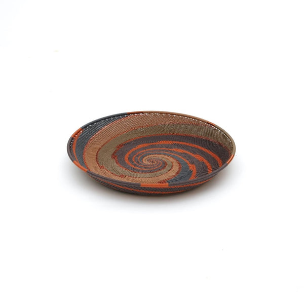 Handwoven Round Tray "Clay"