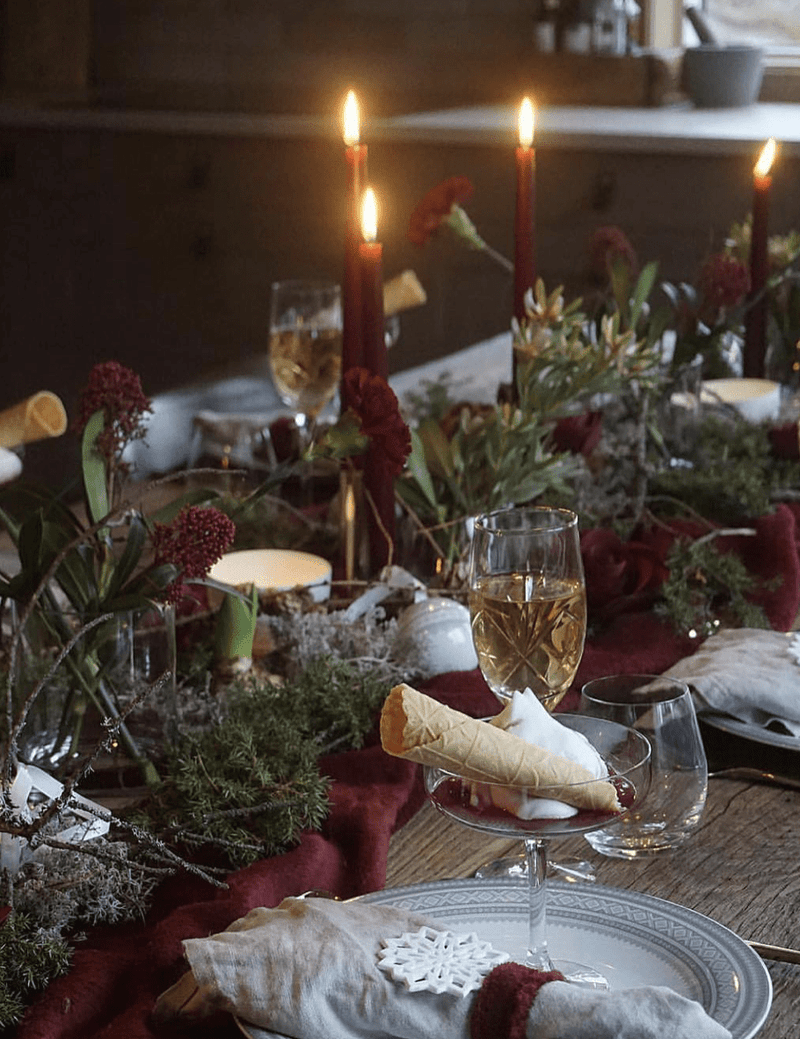 Pairs of Taper Candles for Christmas