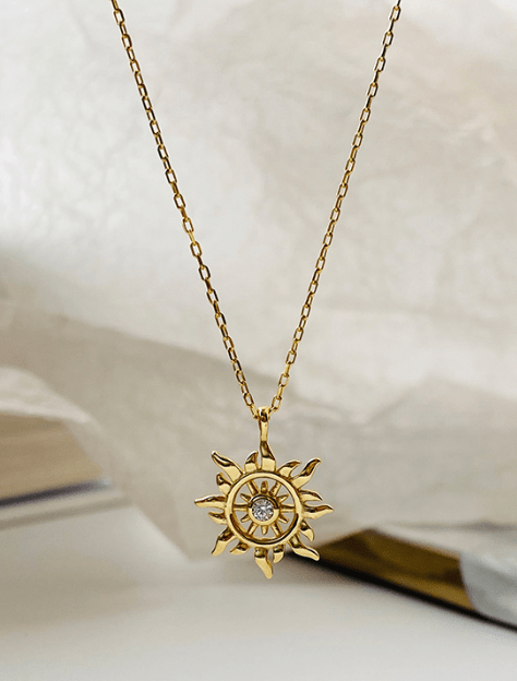 Necklace with Sun pendant