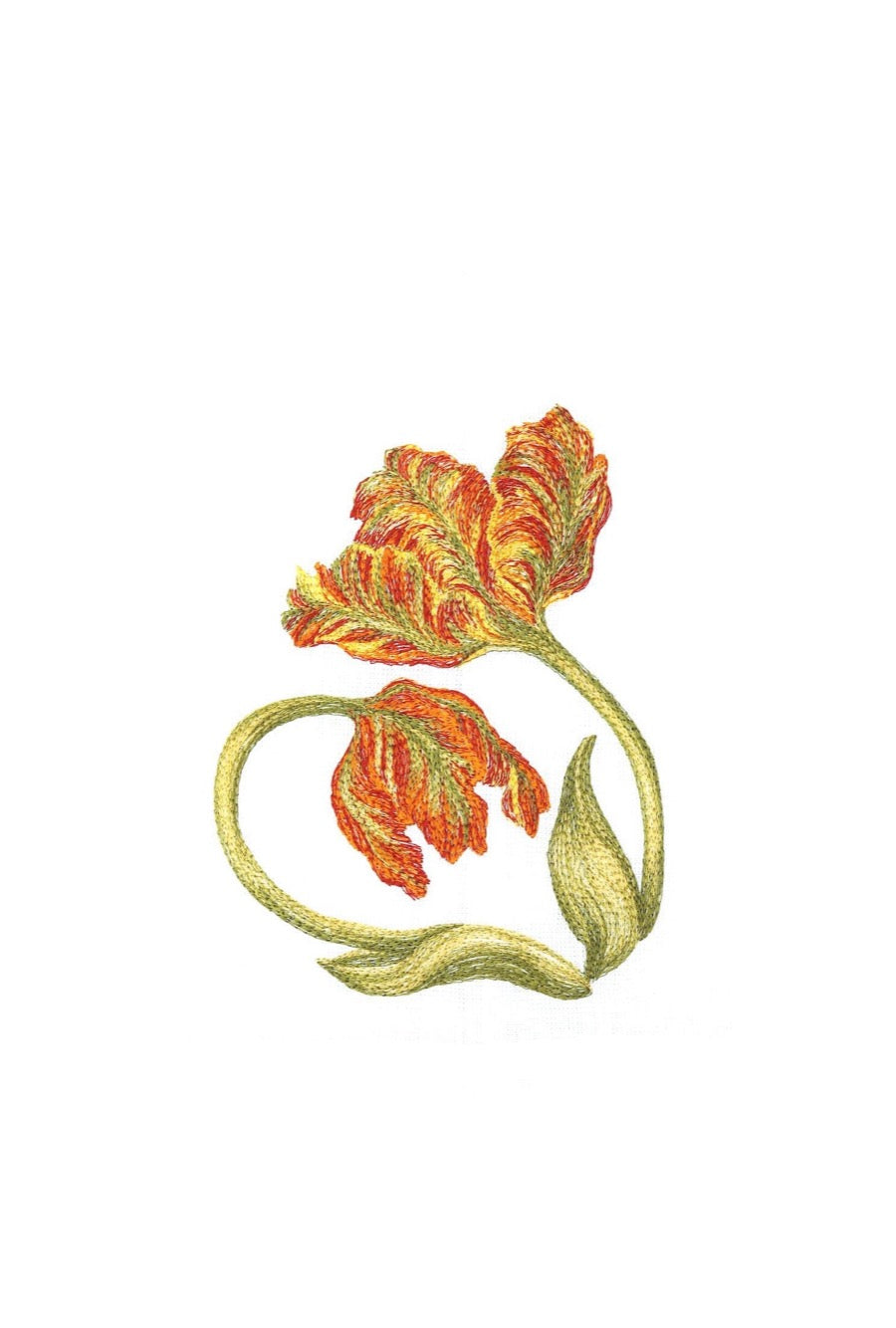 Guest Towels with embroidered Flowers