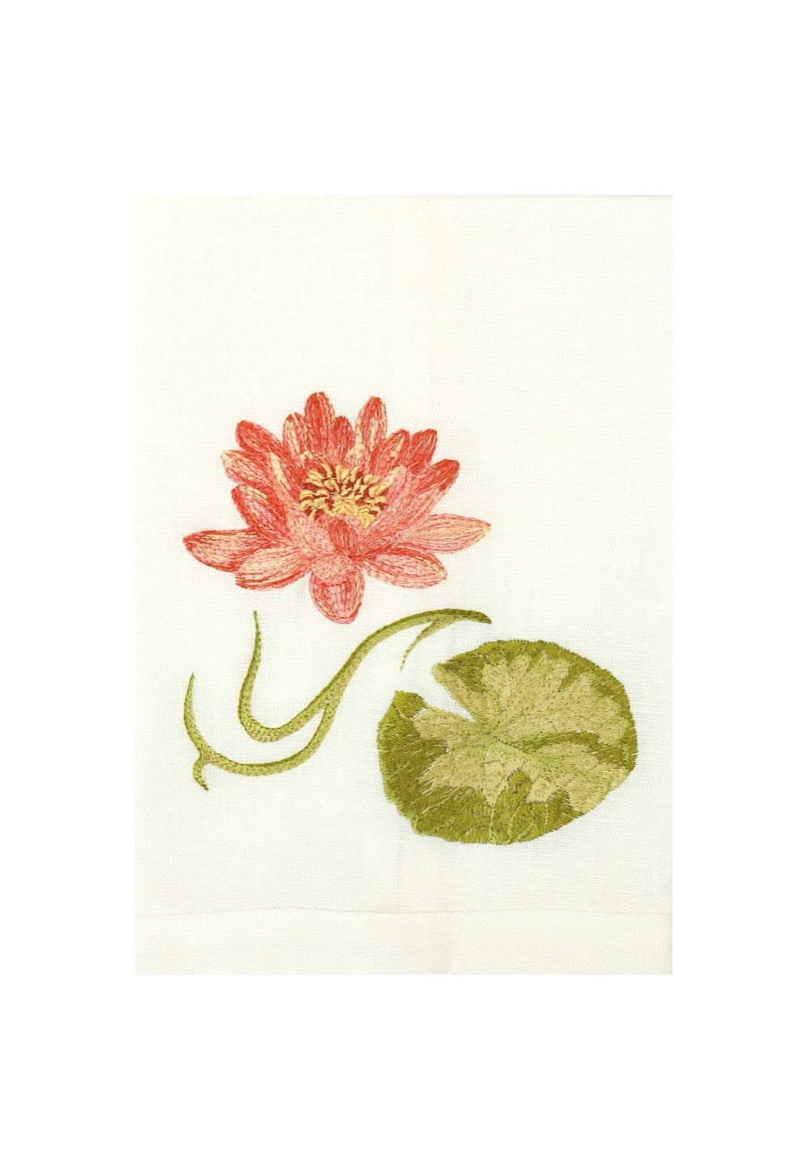 Guest Towels with embroidered Flowers